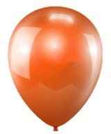 Оранжевый гелиевый шар