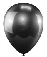 Черный гелиевый шар