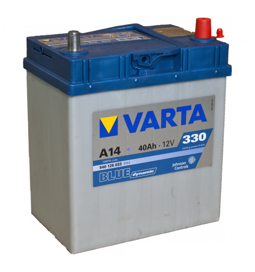 Автомобильный аккумулятор АКБ VARTA (ВАРТА) Blue Dynamic 540 126 033 A14 40Ач тонкие клеммы ОП