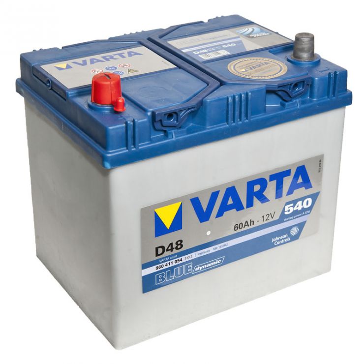 Автомобильный аккумулятор АКБ VARTA (ВАРТА) Blue Dynamic 560 411 054 D48 60Ач ПП