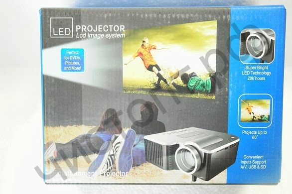 Проектор LZ-28 воспр. видео, фото с USB,SD подключ.к VGA Распродажа !!!