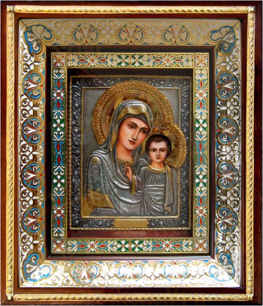 Казанская икона БМ (35х41), серебро