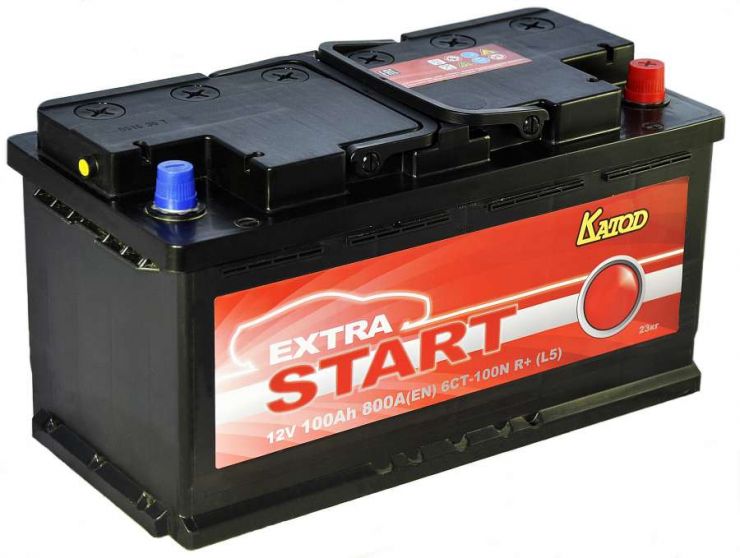 Автомобильный аккумулятор АКБ Extra START (Экстра Старт) 6CT-100 100Ач о.п.