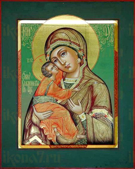 Владимирская икона Божией Матери (рукописная)