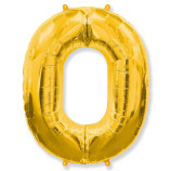 Фигура "0"  (40"/102 см) золото