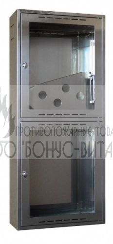ШПК-320НО (хром) шкаф пожарный из нержавеющей стали