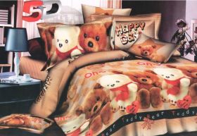 Детское постельное Белье 3D Поплин, Мишки, 1,5 спальное