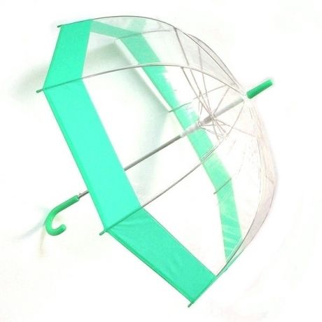 Зонт прозрачный (купол зеленый)