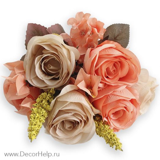Розы караловые  (10шт) арт: DCR003