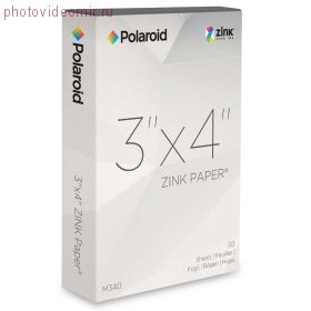 Фотобумага Polaroid Zink M340 3x4 на 30 фото для z340, gl10