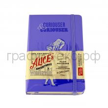 Книжка зап.Moleskine Pocket Alice нелинов.голубая LEAL01QP012