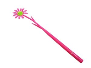 Ручка гнущаяся "Цветок" розовый