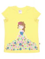 желтая футболка девочке от Черубино