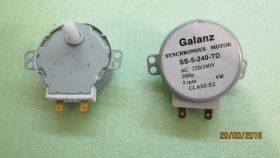 Мотор вращения тарелки СВЧ 220V-240V, 4W, высота вала 14 мм