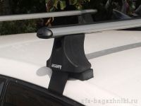 Багажник на крышу Volkswagen Golf 6, Атлант, аэродинамические дуги