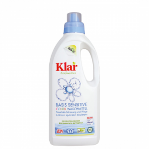 Жидкое средство для стирки цветного и детского белья Klar Basis Sensitive Color Waschmittel - 1 л (Германия)