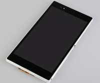 LCD (Дисплей) Sony C6833 Xperia Z Ultra (в сборе с тачскрином) (в раме) (white) Оригинал