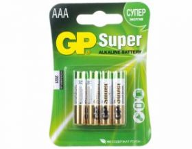 Батарея GP Super Alkaline 24A LR03, 4 шт. AAA