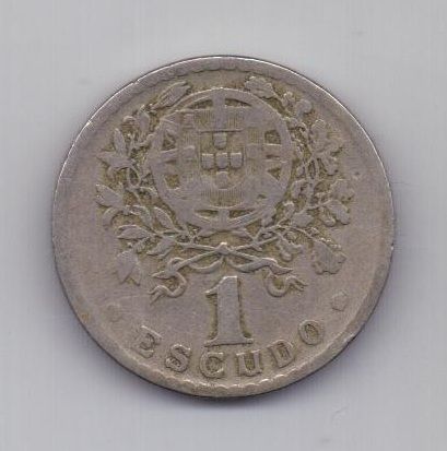 1 эскудо 1928 г. редкий год Португалия