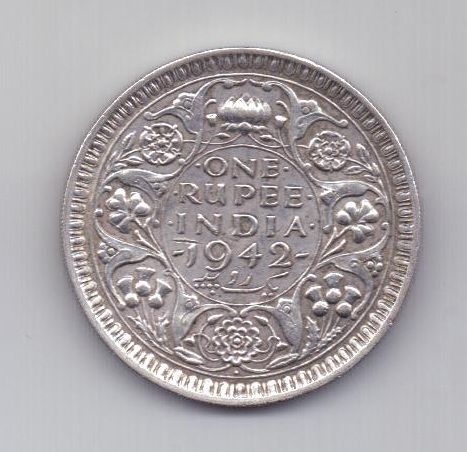 1 рупия 1942 г. XF. Британская Индия