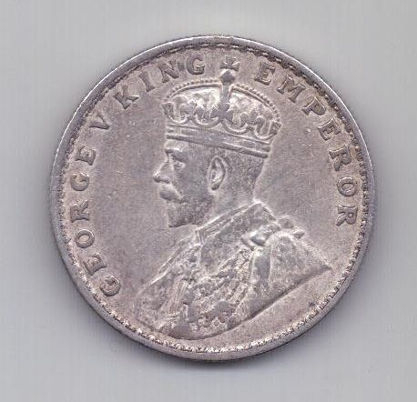 1 рупия 1916 г. XF. Индия (Великобритания)