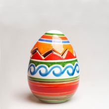 Шкатулка-яйцо Ceramiche de Simone или копилка керамическая - h 14 см UO704BFK_2 (Италия)