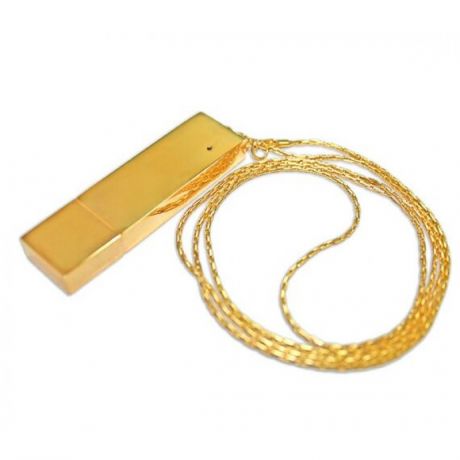 Флешка Подвеска с цепочкой цвет золото