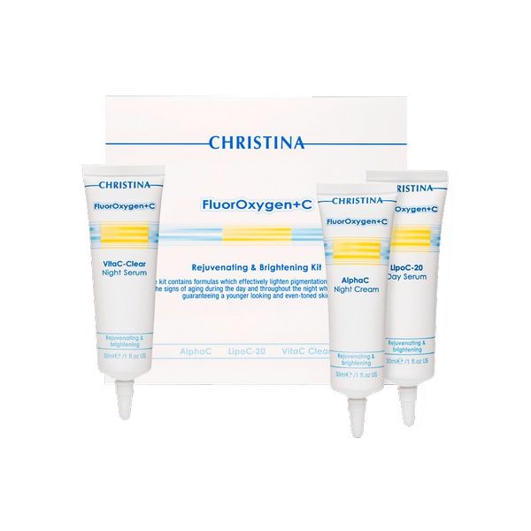 Набор препаратов для домашнего использования FluorOxygen+C Christina (ФлюрОксиген Кристина) 3 препарата