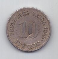 10 пфеннигов 1888 г. Германия