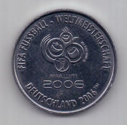 медаль 2006 г. Нюренберг. Германия. FIFA 2006 .