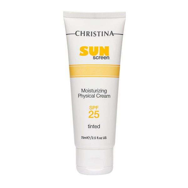 Солнцезащитный увлажняющий крем с тоном и физической защитой SPF 25 Christina (Кристина) 75 мл