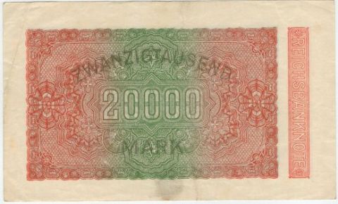 20000 марок 1923 г. Германия