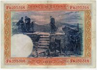 100 песет 1925 г. Испания