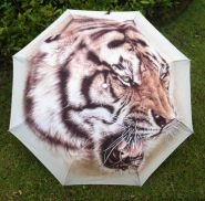 Раскладной зонт с 3D принтом "Тигр"