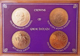 Великобритания - 4 кроны 1965-1977-1977-1980 гг