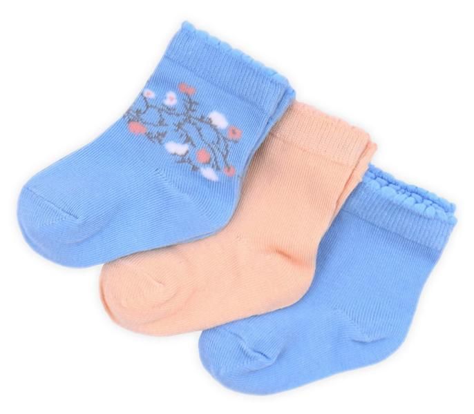 Носки детские Веточки розовые и голубые