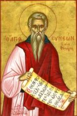 Икона Симеон Новый Богослов (рукописная)