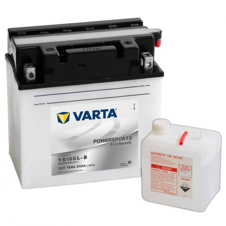 Мото аккумулятор АКБ VARTA (ВАРТА) FP 519 014 018 A514 YB16CL-B 19Ач о.п.