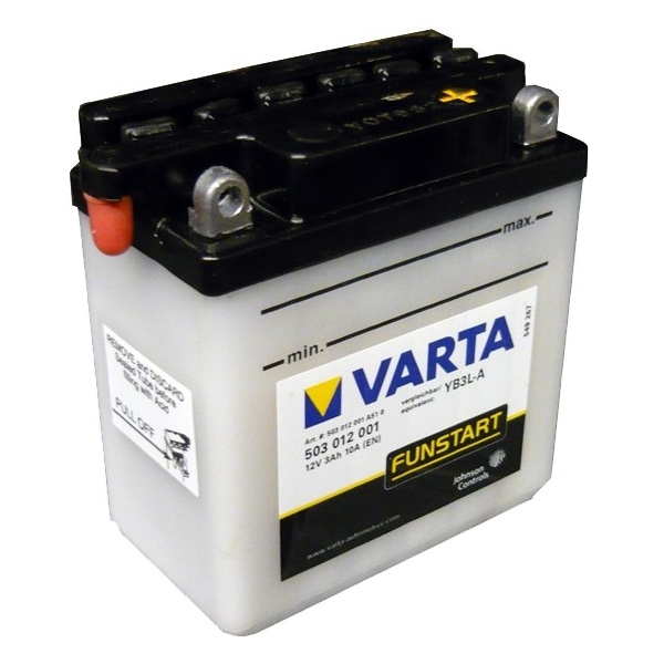 Мото аккумулятор АКБ VARTA (ВАРТА) FP 503 012 001 A514 YB3L-A 3Ач о.п.