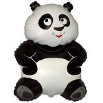 Панда фольгированный шар с гелием