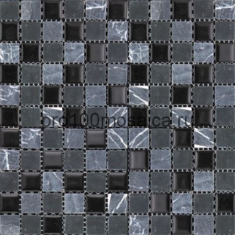 MSD-411 Мозаика Стекло+Мрамор 25,8*25,8 MADRAS (MSD) 300*300*4 мм (NATURAL)