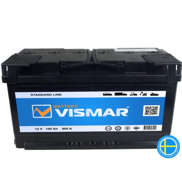 Автомобильный аккумулятор АКБ Vismar (ВИСМАР) 6СТ-100 100Ач п.п.