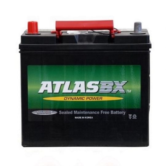 Автомобильный аккумулятор АКБ ATLAS (Атлас) MF65B24R 52Ач п.п. тонкие клеммы