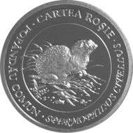 Суслик 10 лей Молдова 2007 серебро