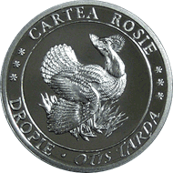 Дрофа 10 лей Молдова 2006 серебро
