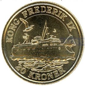 Паром Фредерик IX 20 крон Дания 2012
