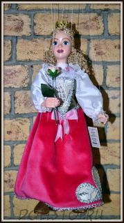 Чешская кукла-марионетка Принцесса - Princezna (Чехия, Praha, Hand Made, авторы  Ивета и Павел Новотные)
