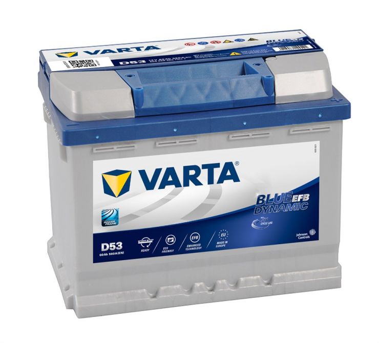 Автомобильный аккумулятор АКБ VARTA (ВАРТА) Blue Dynamic EFB 560 500 056 D53 60Ач О.П.