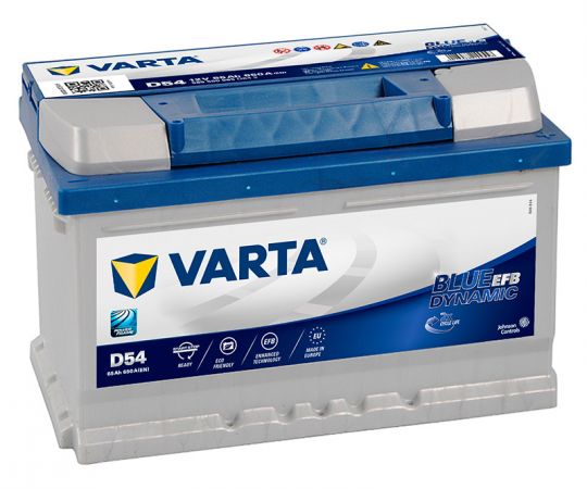 Автомобильный аккумулятор АКБ VARTA (ВАРТА) Blue Dynamic EFB 565 500 065 D54 65Ач О.П.