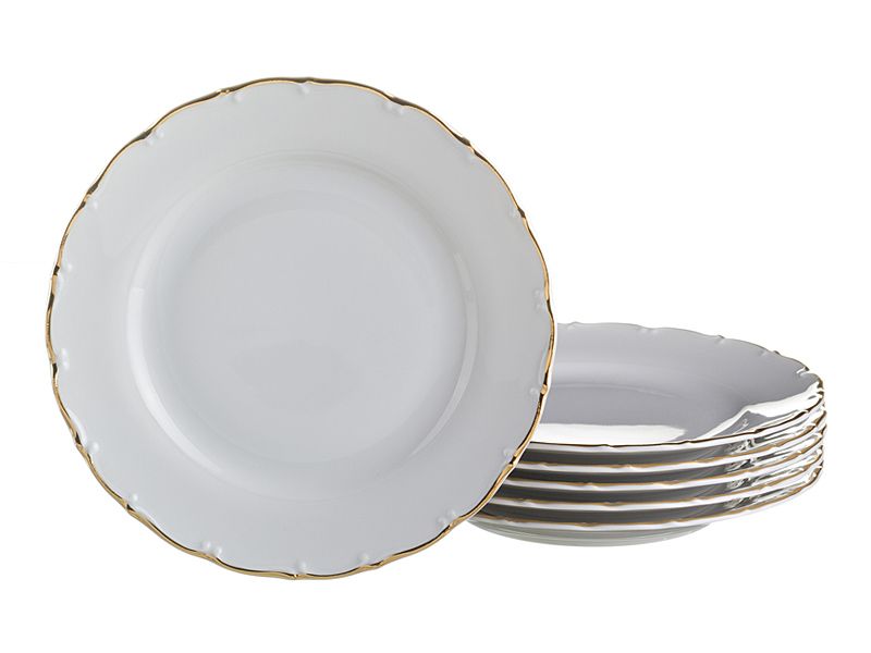 Набор тарелок "Офелия 662", 25 см, 6 шт.